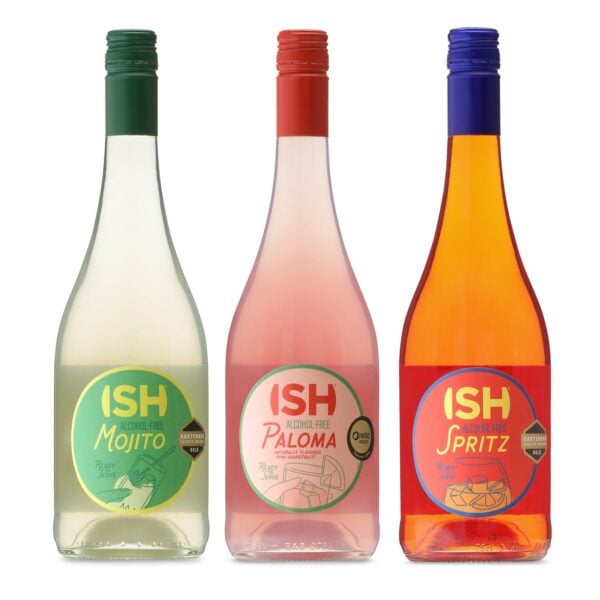 НОВО!!! ТРИ КОКТЕЙЛА от ISH Spirits - Мохито, Палома и Шприц, без алкохол, 3 х 750 мл.
