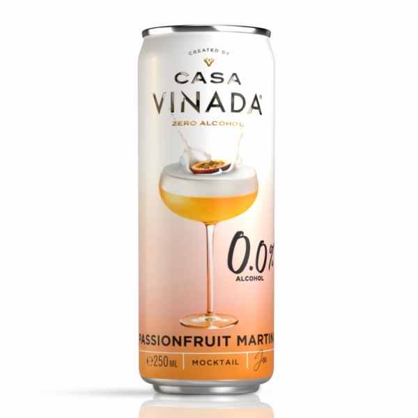МАРТИНИ МАРАКУЯ – Безалкохолен коктейл, 250 мл. Non-alcoholic PASSION FRUIT MARTINI, 250 ml. VINADA