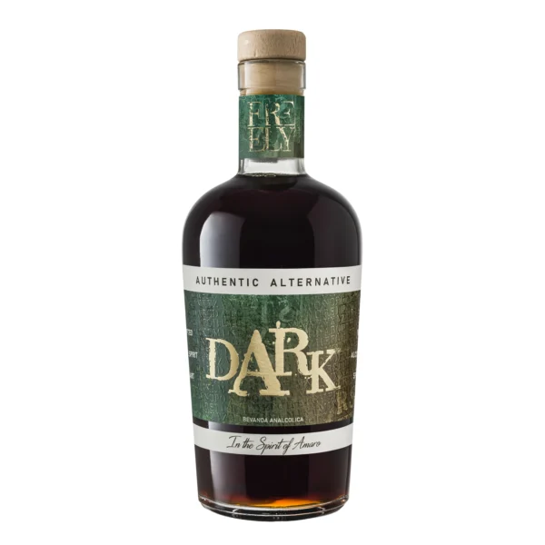 DARK NON-ALCOHOLIC AMARO by FREELY, ITALY. 700 ml. БЕЗАЛКОХОЛНО АМАРО, 700 мл.