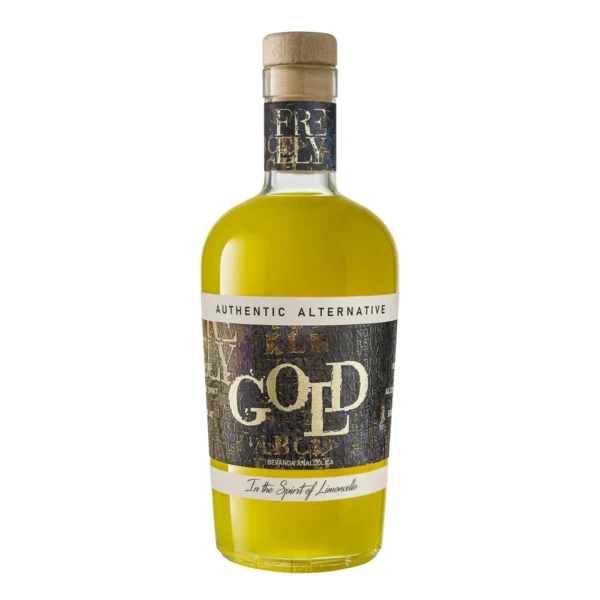 GOLD NON-ALCOHOLIC LIMONCELLO by FREELY, ITALY. 700ml. БЕЗАЛКОХОЛНО ЛИМОНЧЕЛО, 700 мл.